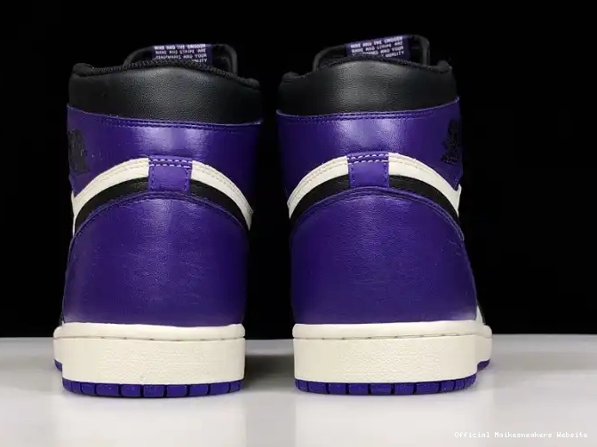 Official Maikesneakers 1 Purple 555088-501 Air Jordan Court 0403